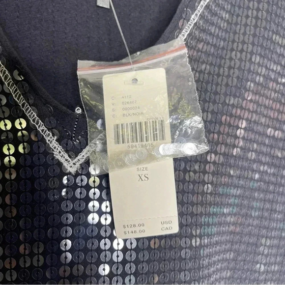 Anthropologie Gracie Sequined Tunic Hoodie Top Size XS NWT - Picture 5 of 8